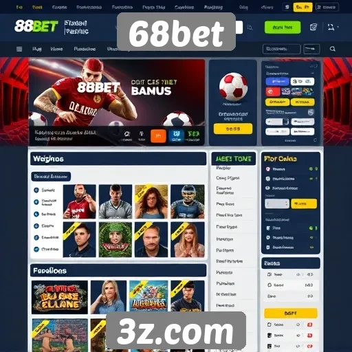 Interface do usuário do 68bet é intuitiva