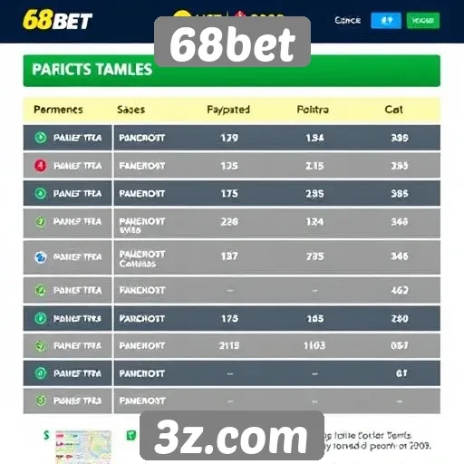 Metodologia de pagamento e saques na 68bet